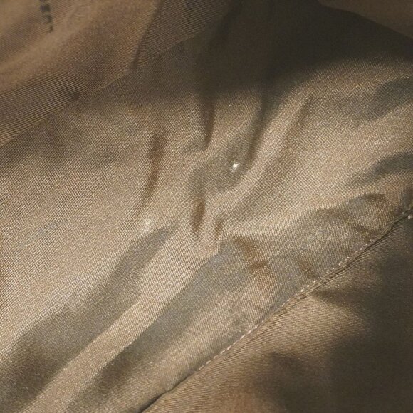 Authentic FENDI Mamma Zucca Bucket Baguette Tan Beige Flap Bag Purse Shoulder - Picture 6 of 7